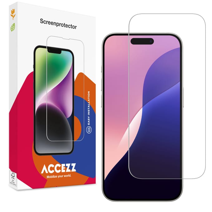 Accezz Screen Protector - Geschikt voor Apple iPhone 17 Pro Max / 16 Pro Max - Gehard Glas Screenprotector