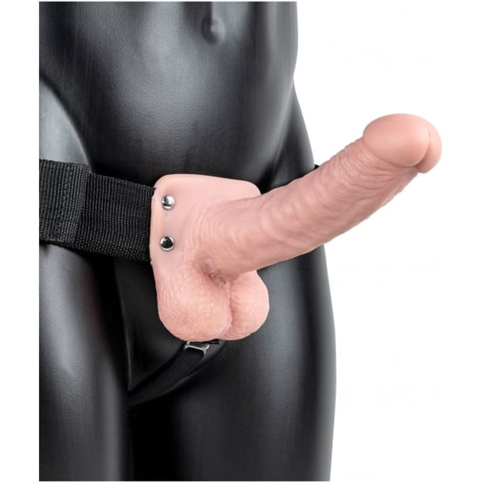 Realrock - Realistische Holle Strap-on 18 cm - Huidskleur