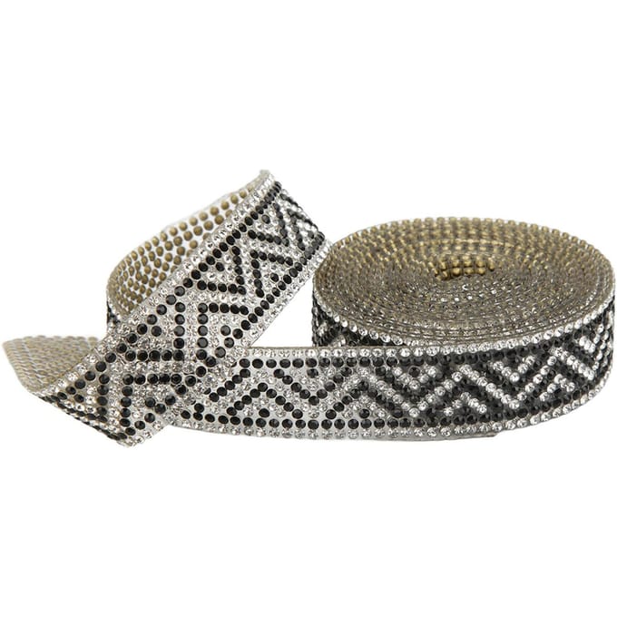 Strass Ketting 2 Yards 2cm Breedte Glanzende Kleuren Textuur DIY Ambachten Lint voor Bruiloft gray