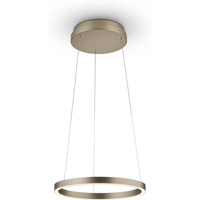 Knapstein LED hanglamp Lisa-40, CCT, dimbaar, effect-bronskleurig