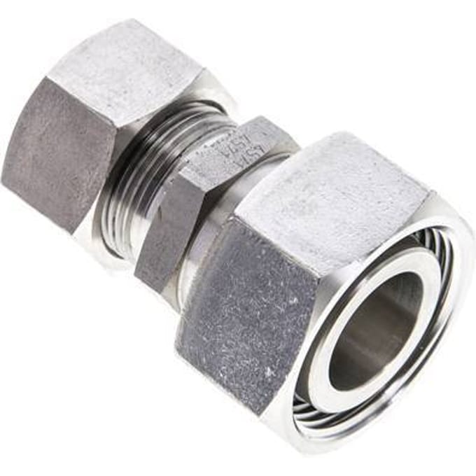 18L & 28L RVS Rechte Snijringkoppeling Draaidoorvoer 160bar ISO 8434-1