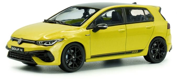 VW Golf R 333 limited edition '23, geel schaal 1:43