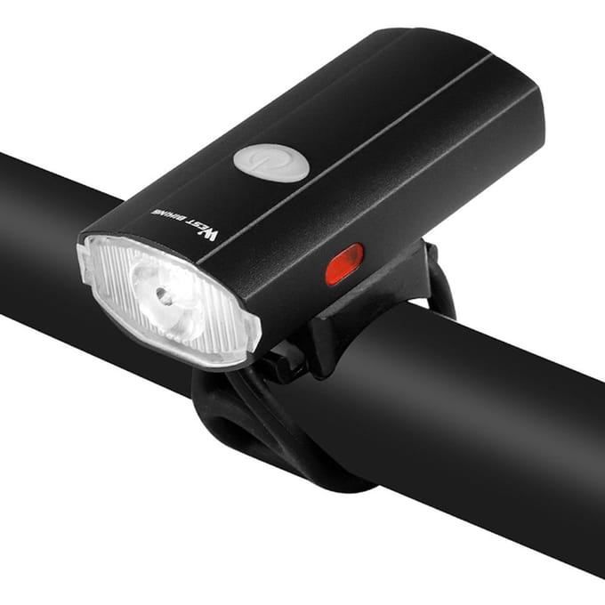 Feu de vélo 2 en 1, Rechargeable par USB, phare de casque de cyclisme, étanche, feu arrière noir