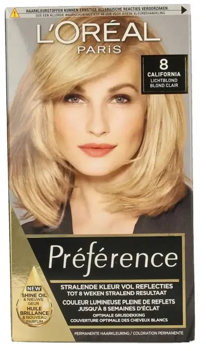 L'Oréal Paris Préférence Classic Lichtblond 8 - Permanente Haarkleuring