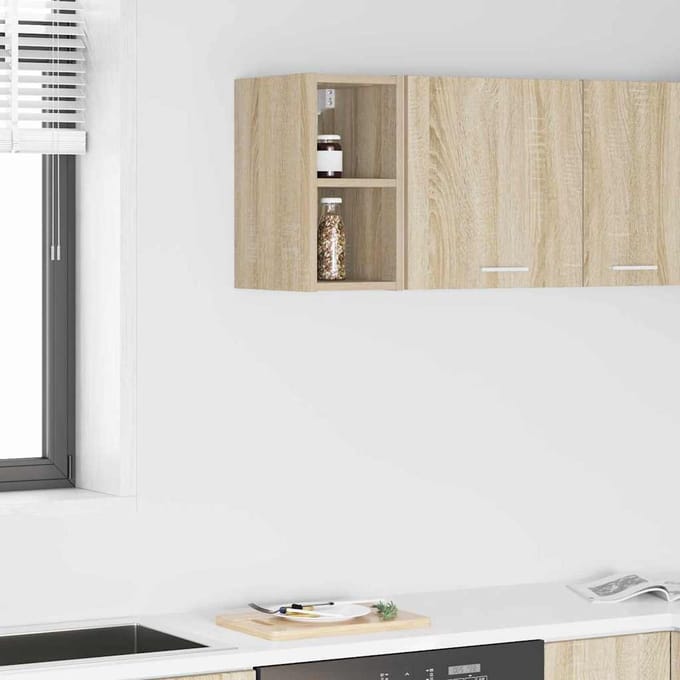 vidaXL - Hangkast - Sonoma - Eik - 20 - x - 29,5 - x - 40 - cm - Bewerkt - hout