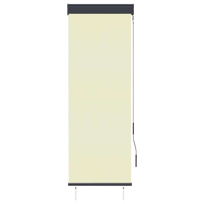 vidaXL - Rolgordijn - voor - buiten - 60x250 - cm - crème