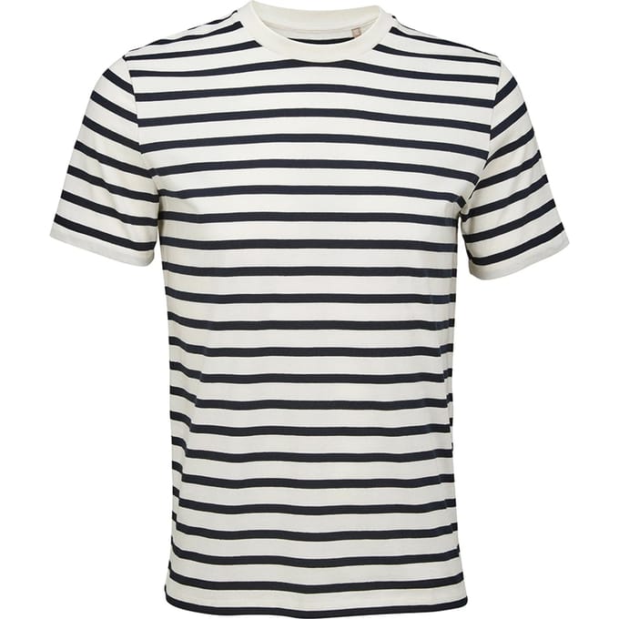 SOLS Unisex Volwassen Legend Organic T-Shirt (Uit White/Navy)