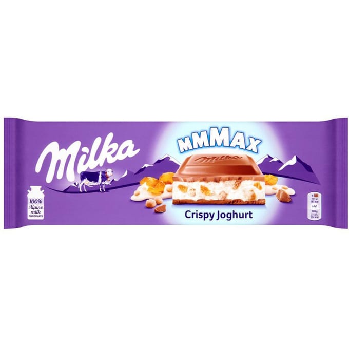 Milka Mmmax Chocolat au Lait Yaourt Croustillant 300 g