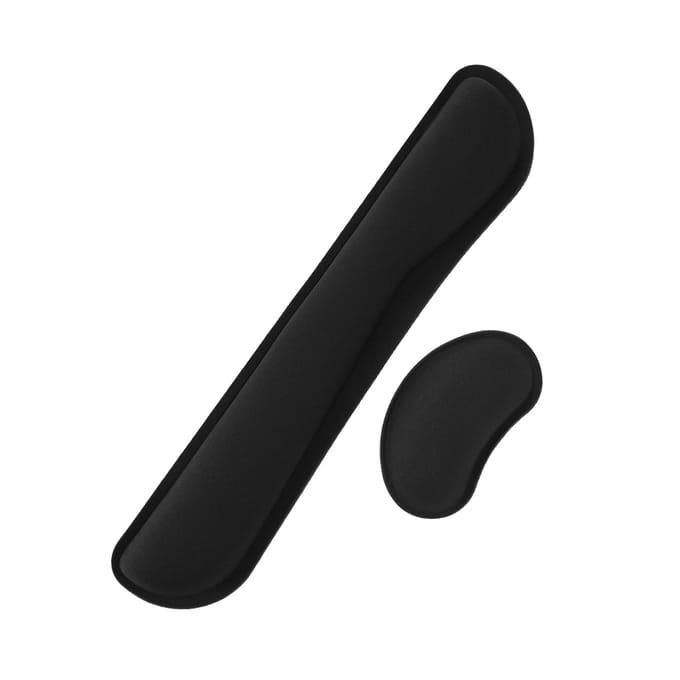 Polssteun Pad Memory Foam Ergonomisch Antislip Muis Toetsenbord Kussen Ondersteuningsset black