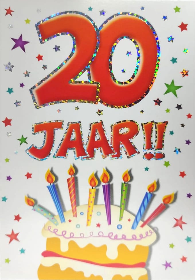 Verjaardagskaart - That funny Age - 20 jaar - Met Envelop
