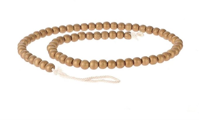 Woonketting hout L 1 meter goud