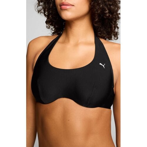 Puma Bikinitopje - Dames - Scoop Neck Zwart- Maat S