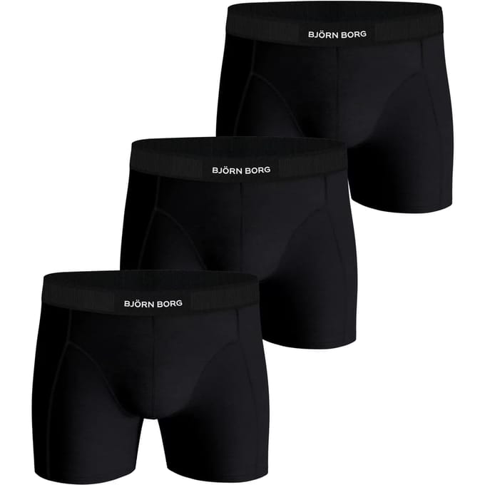 Björn Borg - Heren Onderbroeken 3-Pack Boxers - Zwart - Maat L