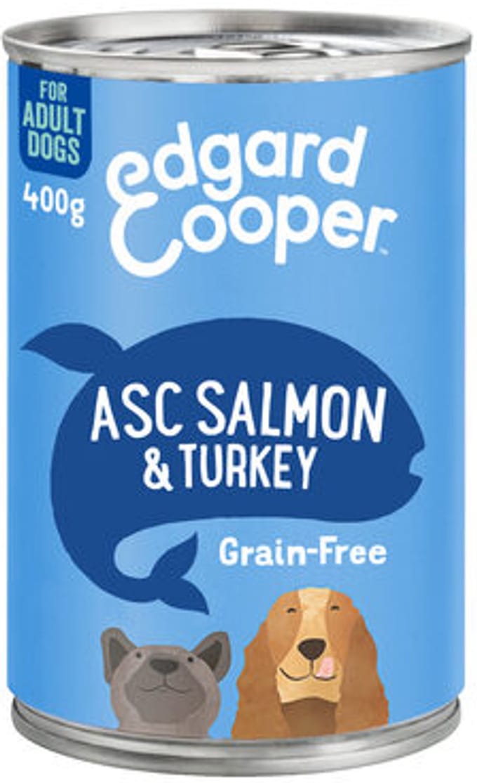 Edgard&Cooper Hondenvoer in blik met Vis â€“ 6x 400g