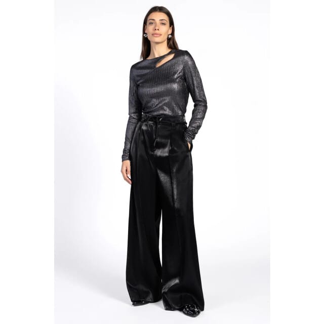 AAIKO Millie Pes 144 Tops & T-shirts Dames - Shirt - Metallic - Maat M