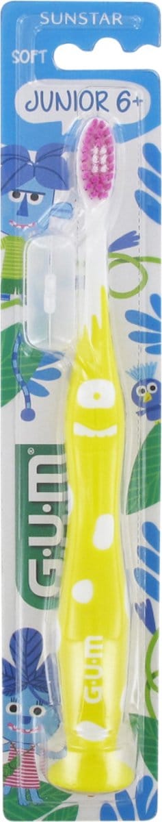 GUM Tandenborstel Soft Junior 6 Jaar en + 902 (Kleur : Geel)