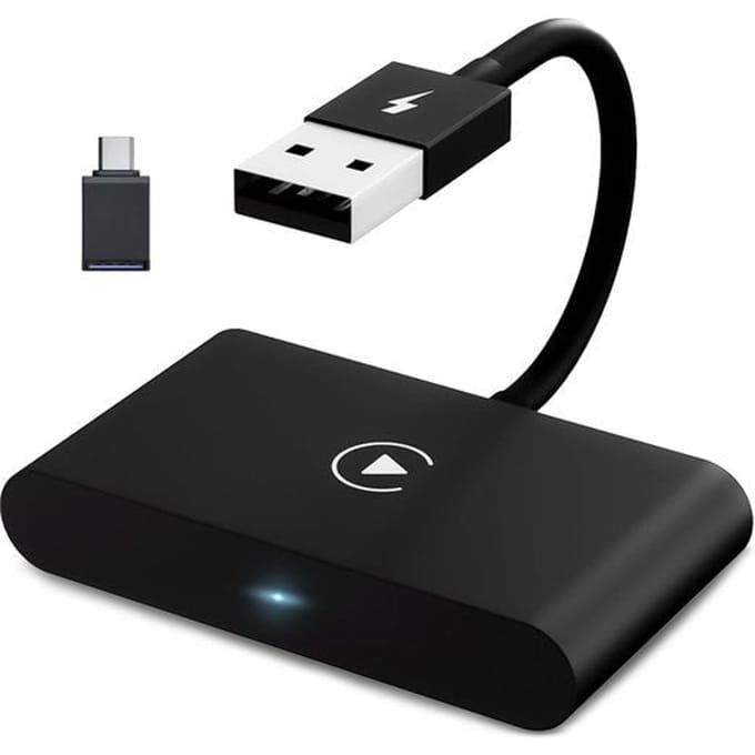 CarMe Luxe Carplay Dongle - Draadloos Carplay - Zwart - Verbeterd Model