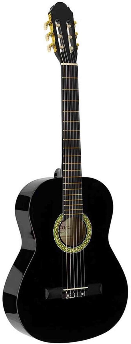 A.Martinez MTC-080/B Klassieke Gitaar 4/4 Black Hoogglans