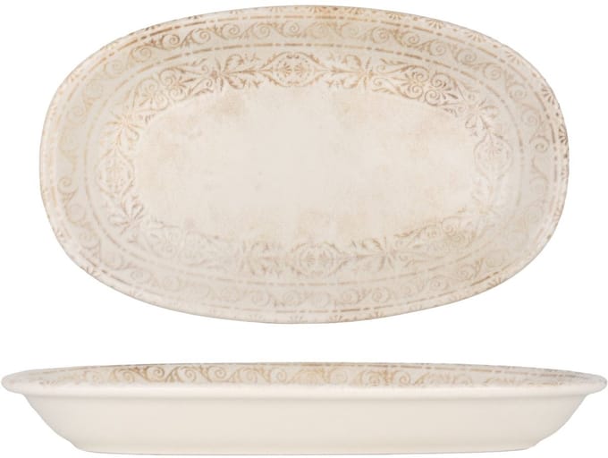 By Bone Serveerschaal - Antico - Porselein - 34x20.5 cm - set van 2
