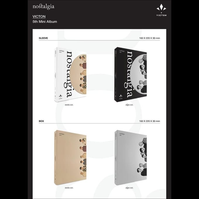 Album VICTON [NOSTALGIE] Random,No poster black