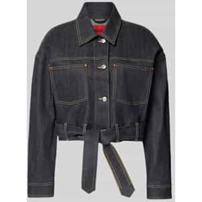 Oversized jeansjack van katoenmix, model 'GALATA'