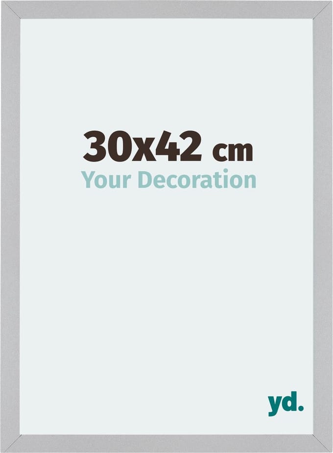 Your Decoration - Fotolijst 30x42 cm - MDF - Zilver Mat - Mura