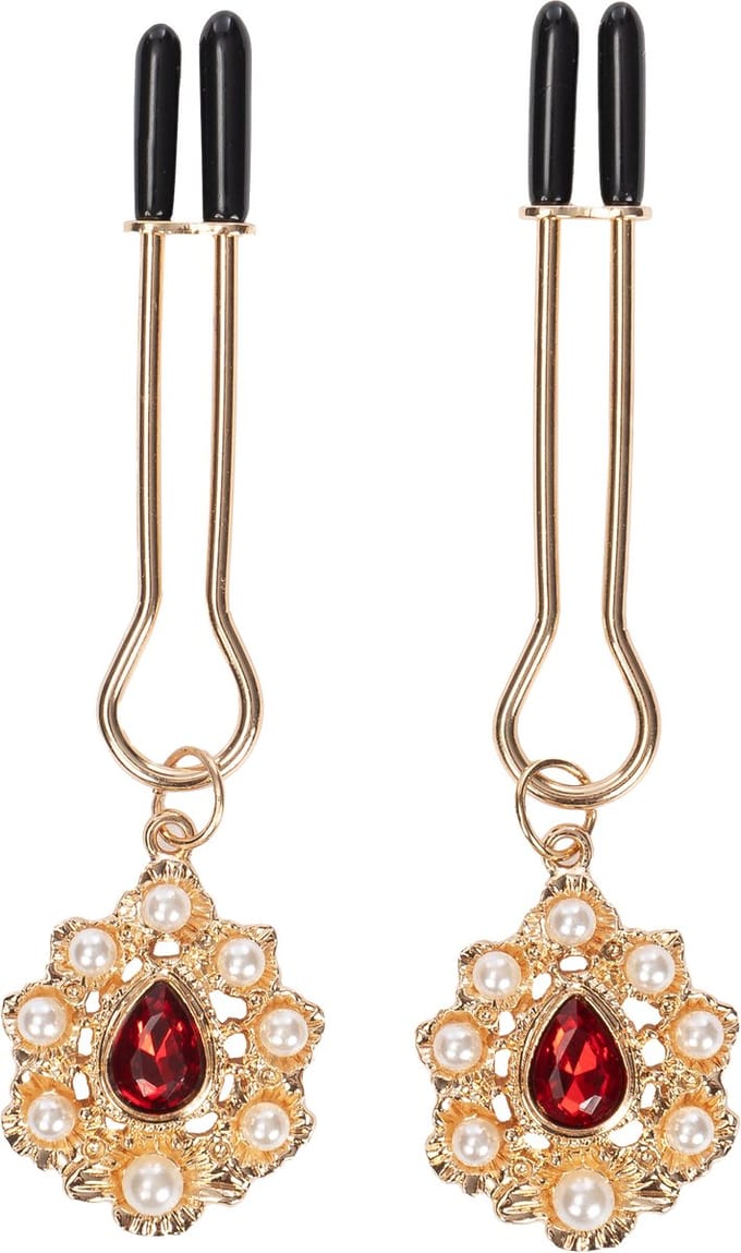 Rimba - Tepelklemmen met Strass Hanger - Goud
