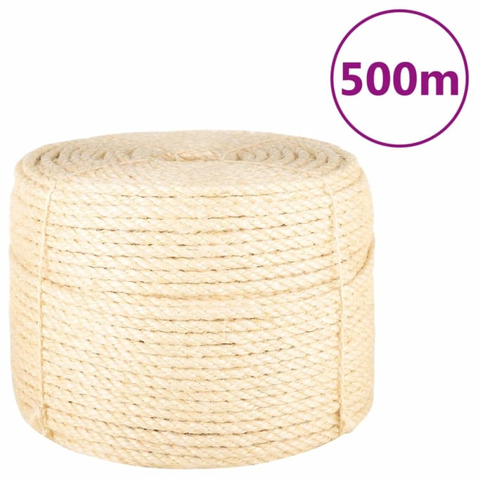 vidaXL - Touw - 10 - mm - 500 - m - 100% - sisal