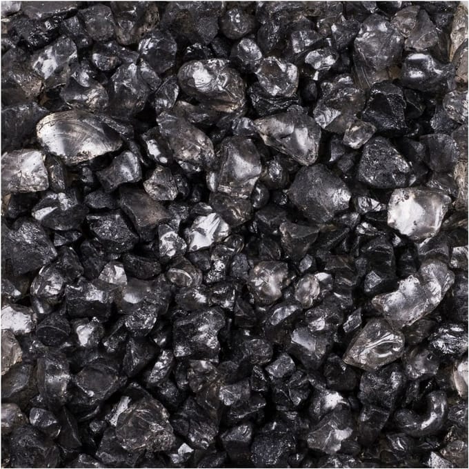 Glasblokken, 4-10 mm - Hematiet