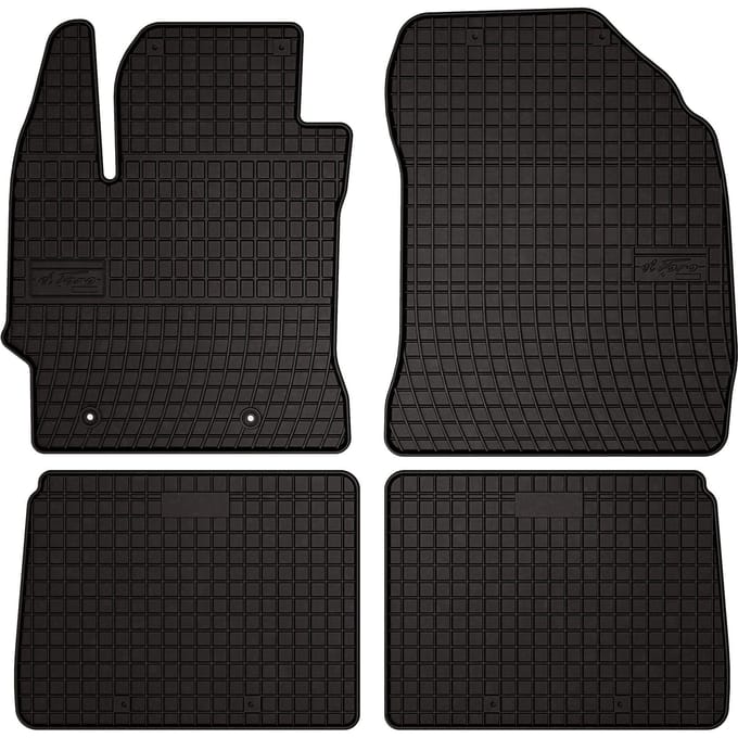 Wielganizator SolidPRO - Rubber Auto Matten - Toyota Corolla E16 - Aanpasbaar - Zwarte Kleur