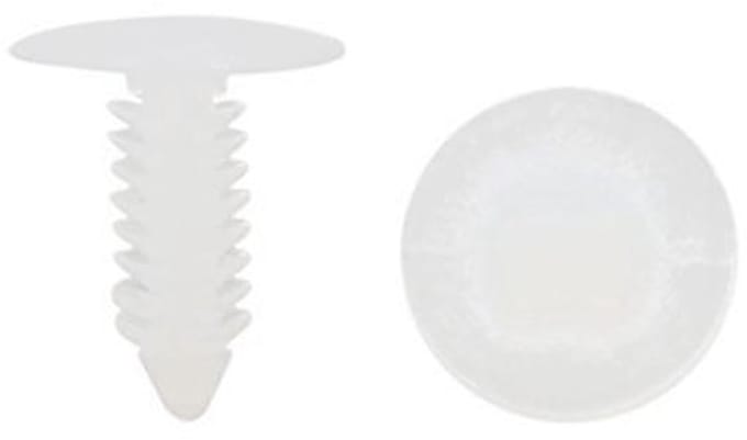 50 Stuks Auto Deur Klinknagels - Bumper Trim Panel Retainer Clips 7mm Wit
