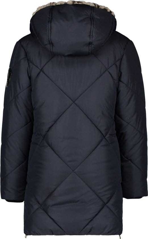 Flo - Maat 110 - Meisjes Winterjas - Navy
