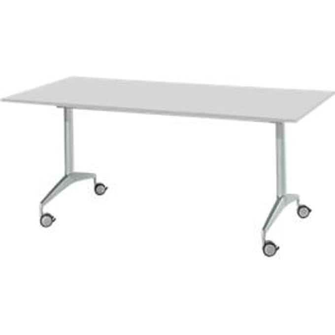 Vergadertafel, 1800 x 800 mm, inklapbaar, lichtgrijs