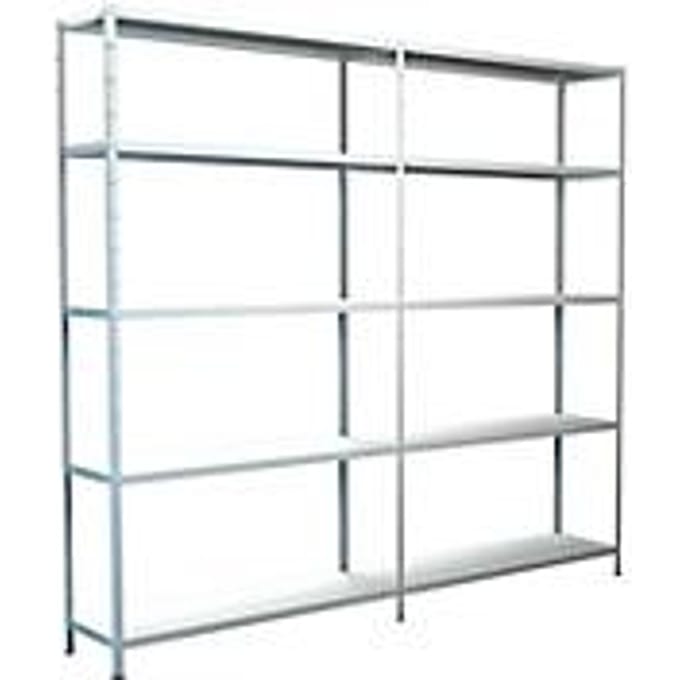 Legborden zonder grendels, H 2000 x B 2200 x D 350 mm, wit