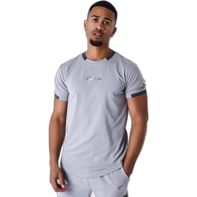 T-shirt met contrasterende logoband Project X Paris
