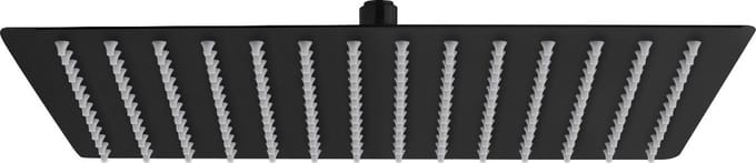 RVS Douchekop mat zwart 30 x 30 cm