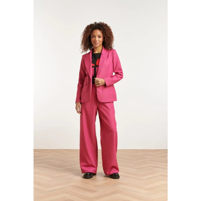 Smashed Lemon 23573 trendy getailleerde blazerfel fuchsia |