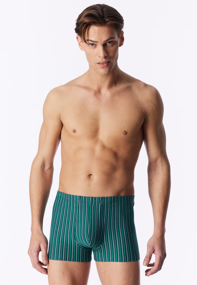 Schiesser 3PACK Shorts - 95/5 Essentials - Onderbroek Heren donkerblauw groen