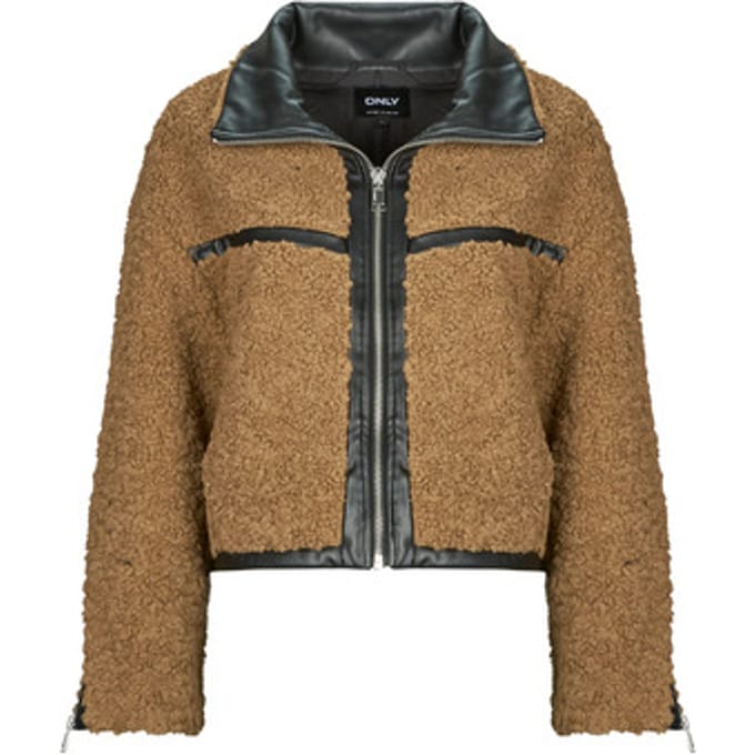 ONLY - ONLPATTI LIFE TEDDY SHORT JACKET CC OTW - Dames - Gewatteerde jassen