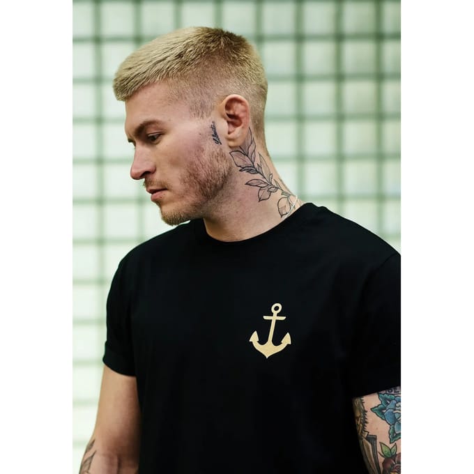 Mister Tee - Captain Heren Tshirt - 3XL - Zwart