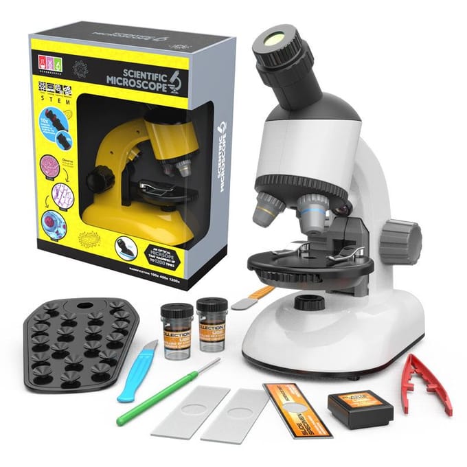Nieuwe 1100 Roterende Kop Kindermicroscoop Educatief Wetenschappelijk Experiment 1200 Keer High-Definition High-Power Microscoop