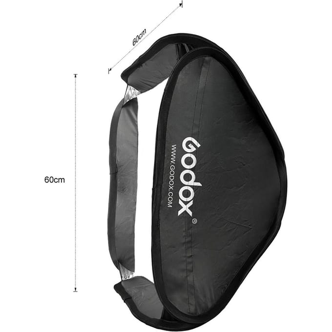 Godox Fotografische Softbox 60 * 60cm / 24 black