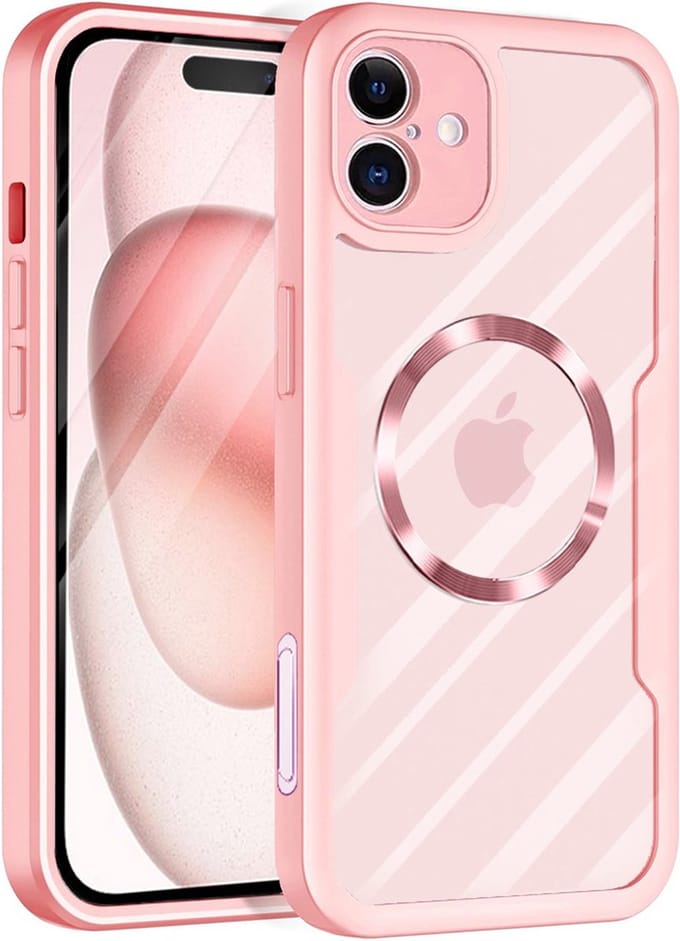 Hoesje geschikt voor Apple iPhone 16 Plus - Techsuit ColorVerse 360 Case met Screenprotector - Geschikt voor MagSafe - Roze