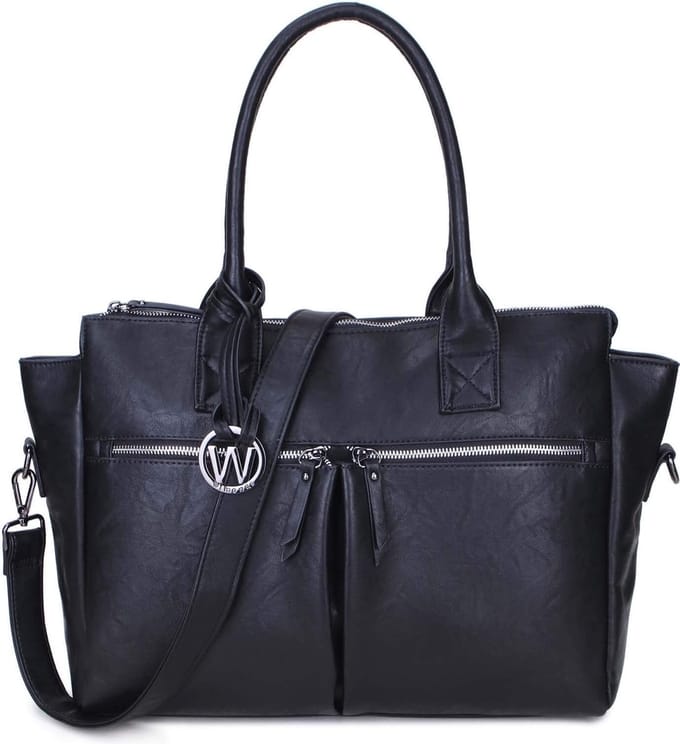 Wimona Catarina One 2031 Schoudertas / Laptoptas - Zwart