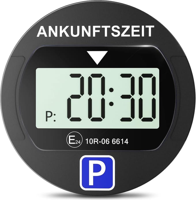 Warmfay automatische digitale parkeerschijf - elektrisch - KBA goedgekeurd