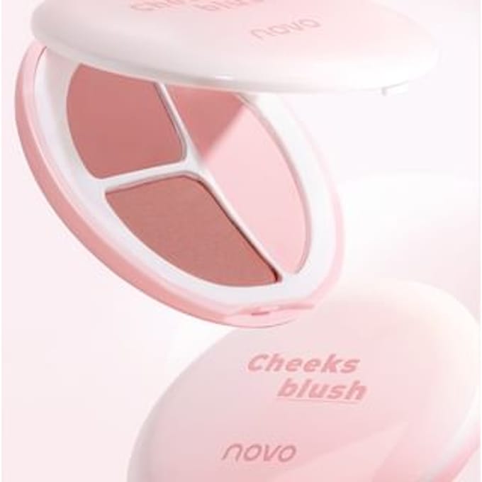 NOVO - Mood Interpretation 3 Colours Blush Palette 1# Tipsy Peach - 7.4g