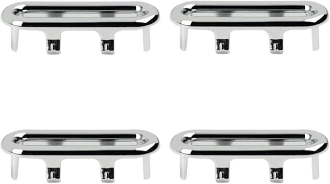 Afvoerafdekking Badkamer - Wastafel Overloop - Voorkom Overstroming - Duurzaam ABS Materiaal - 4 Stuks Set - Mat