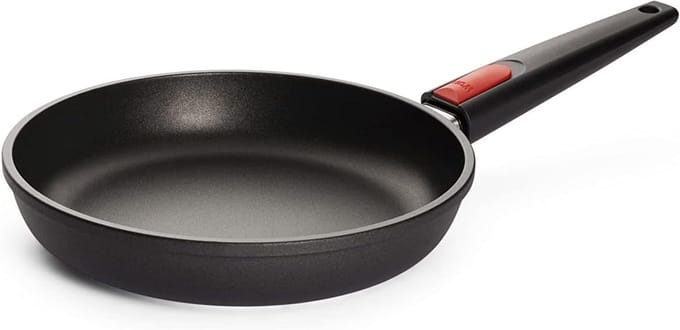 Platte pan - Koekenpan - Koken en braden - Afneembare steel - Ø 24 cm - Titanium