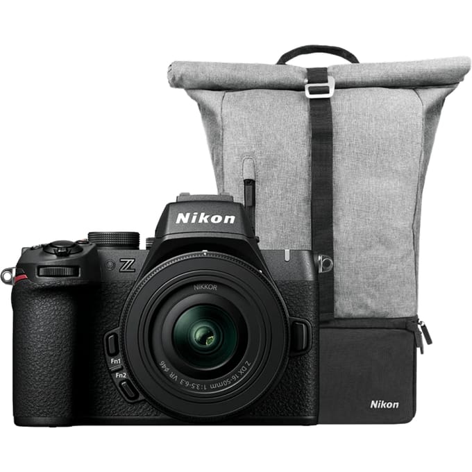 Nikon Z50 II + DX 16-50mm f/3.5-6.3 + Rugzak