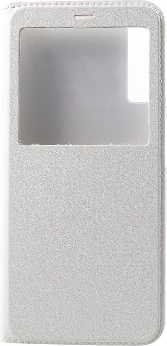 Shop4 - Geschikt voor Samsung Galaxy A7 (2018) Hoesje - Window View Case Wit